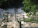 River Isar in flood.